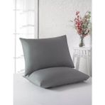 Ventisette 50x70 cm Fermuarlı Yastık Kılıfı Antrasit Renk Yumuşak Pamuk ile Uzun Süreli Kullanım - 50 x 70 cm