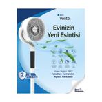 Vento 360 Uzaktan Kumandalı Ayaklı Vantilatör