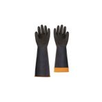 Vento H2-60 Kauçuk Siyah Tırtıklı Asit Eldiveni 60 Cm - 1 Çift