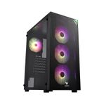 Vento VG3400S 650W RGB Temperli Cam USB 3.0 Mesh Atx Hyper Pro H3-650 80+ Bronze Gaming Kasa Siyah