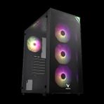 Vento VG3400S Mid Tower, 750W 80+ Siyah, Temperli Cam, Rgb, Atx Gamıng Kasa - YOK