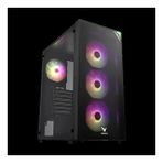VENTO VG3400S Mid Tower, 750W 80+ Siyah, Temperli Cam, RGB, ATX GAMING KASA