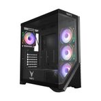VENTO VG4202FLA ATX Tower, 850W 80+ Siyah, Temperli Cam, RGB, Mesh, ATX GAMING KASA