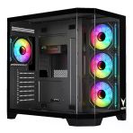Vento Vg4204fa Panoramik Gaming Mid-Tower Pc Kasası Siyah