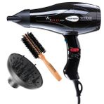 Ventoso V5 Silex5000 2500 W Siyah Saç Kurutma Makinesi Seti