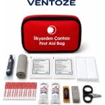 Ventoze Ilk Yardım Çantası Acil Durum Seti Araç Ev Seyahat Kamp Ilk Yardım Kiti - Kırmızı