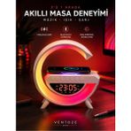 Ventoze Kablosuz Işıklı Hoparlörlü Şarj Standı BT3401 | Gece Lambası Kablosuz Şarj ve Bluetooth Hoparlör Beyaz Tek Ebat Var Tamir Edilebilir, Satıcı ile Iletişime Geçiniz. 2