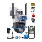 Ventus ICSee 223 6MP Dual Lens 355° Görüş Hareketli Gece Görüş Sesli Görüşme Akıllı Kamera Çakarlı Alarm