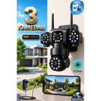 Ventus ICSee 9MP 3 Lens 355° Görüş Hareketli Gece Görüş Sesli Görüşme Akıllı Kamera Çakarlı Alarm