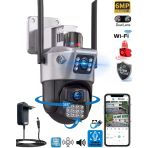 Ventus ICSee RX23 6MP Dual Lens 360° Görüş Hareketli Waterproof Gece Görüş Sesli Görüşme Akıllı Kamera Çakarlı