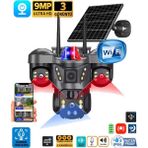 Ventus V380 Pro ON-SW2366 Wifi 9MP Üç Kameralı UltraHD Güneş Enerjili Akıllı Güvenlik Kamerası