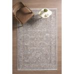 Venucci Home & Living Frezia Floral Vintage Halı 100 x 200 cm Modern Dokuma Özellikli Bambu Polyester Halı - Mavi