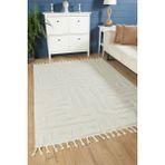 Venucci Home & Living Quincey Bukleli Yumuşak Peluş Post Shaggy Krem Çocuk Odası Oturma Odası Salon Mutfak Halısı - 160 x 230 cm