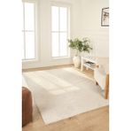 Venucci Home & Living Ruby Serisi Modern Tema 4m2 6m2 Yolluk Halı Dokuma Özellikleri ile Antialerjik Kullanım - Krem - Gri - 80 x 150 cm