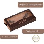 Venura Beauty Aura Takma Kirpik – Yoğun, Hacimli ve Belirgin Etki | Özel Gün ve Gece Makyajı Için Uygun | Çoklu Kullanım - Siyah