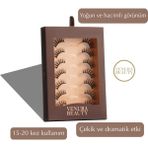 Venura Beauty Glow 7’li Takma Kirpik Seti - Yoğun & Hacimli, Dramatik ve Çekik Etki, Şeffaf Bant - Siyah