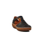 Venüs 25190247Y Z Siyah Hakiki Deri Kadın Sandalet