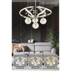 Venüs 4 Lü Ledli Krom 3 Renk Sarkıt Avize MODERN 3 RENK 3+1 HELEZYON