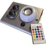 Venüs Bluetooth Hoparlörlü Dolap Ve Tezgah Altı Prizmatik - Füme Kasa - RGB