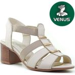 Venüs Cadra Hakiki Deri Comfort Ortopedik Kadın Sandalet - Bej