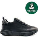 Venüs Campanula Hakiki Deri Ortopedik Kadın Casual Ayakkabı - Siyah