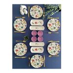 VENÜS HOME DECORATION Flora model 6 kişilik 14 parça kahvaltı takımı (mor)