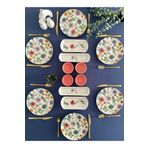 VENÜS HOME DECORATION Flora model 6 kişilik 14 parça kahvaltı takımı (pembe)