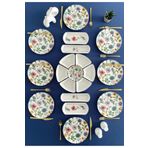 VENÜS HOME DECORATION Flora model 8 kişilik 19 parça kahvaltı takımı