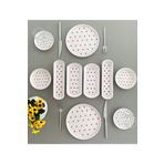 VENÜS HOME DECORATION Love 2 kişilik 10 Parça Kırmızı kalp model Kahvaltı Takımı