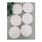 VENÜS HOME DECORATION Love 6 Adet Kırmızı Kalp 20 Cm Pasta/servis Tabağı