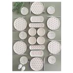 VENÜS HOME DECORATION Love 6 Kişilik 20 Parça Kırmızı Kalp Model Kahvaltı Takımı