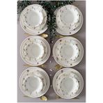 VENÜS HOME DECORATION Pastel Bahçe Model 6 Kişilik 24 Parça Modern Yemek Takımı