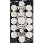 VENÜS HOME DECORATION Siyah elips model 12 kişilik 23 parça kahvaltı takımı