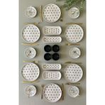 Venüs Home Decoration Siyah Kalp 20 Parça Kahvaltı Takımı 6 Kişilik Yuvarlak Seramik Set