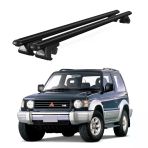 Venüs Mitsubishi Pajero 3D (1991-1998) Uyumlu Siyah Ara Atkı Port Bagaj Tavan Barı