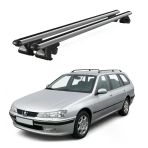 Venüs Peugeot 406 Station Wagon (1999-2005) Uyumlu Gri Ara Atkı Port Bagaj Tavan Barı