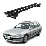 Venüs Peugeot 406 Station Wagon (1999-2005) Uyumlu Siyah Ara Atkı Port Bagaj Tavan Barı