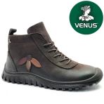 Venüs Punka Hakiki Deri Kaymaz Taban Ortopedik Kadın Bot