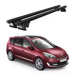 Venüs Renault Scenic 7 Posti (2009-2013) Uyumlu Siyah Ara Atkı Port Bagaj Tavan Barı