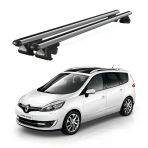 Venüs Renault Scenic 7 Posti (2013-2016) Uyumlu Gri Ara Atkı Port Bagaj Tavan Barı