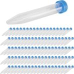 Venus Seer 100 Adet Konik Santrifüj Tüpleri 15 Ml, Vidalı Kapaklı, Dereceli ve Yazma Işaretleri Laboratuvar Test Kabı (Yurt Dışından) - Şeffaf