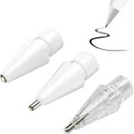 Venus Seer Apple Pencil Için 3 Paket Kalem Ucu, 3 Stil Aşınmaz Ince Nokta Hassas Kontrol Apple Pencil Ucu ile Uyumlu (Yurt Dışından) - Beyaz