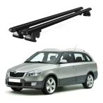 Venüs Skoda Fabia Scout Sw (2009-2014) Uyumlu Siyah Ara Atkı Port Bagaj Tavan Barı