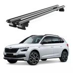 Venüs Skoda Kamiq (2019 Ve Sonrası) Uyumlu Gri Ara Atkı Port Bagaj Tavan Barı