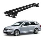 Venüs Skoda Octavia Wagon (2013 Ve Sonrası) Uyumlu Siyah Ara Atkı Port Bagaj Tavan Barı