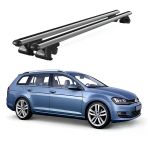 Venüs Volkswagen Golf 7 (2012 Ve Sonrası) Uyumlu Gri Ara Atkı Port Bagaj Tavan Barı
