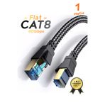 Venzke CAT8 Ethernet Kablosu Premium LAN Kablo 40Gbps İnternet Kablosu PC Laptop, PS5/4 (1 Metre)
