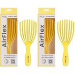 Vepa Airflex Dolaşık Saç Açma Fırçası, Kolay Tarama, Elektriklenme Önleyici Tarak (SARI) (2 paketi)