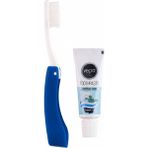 Vepa Pocket Seyahat Seti | Katlanabilir Diş Fırçası ve 15 ml Diş Macunu - Mavi - Beyaz