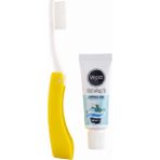 Vepa Pocket Seyahat Seti | Katlanabilir Diş Fırçası ve 15 ml Diş Macunu - Sarı - Beyaz